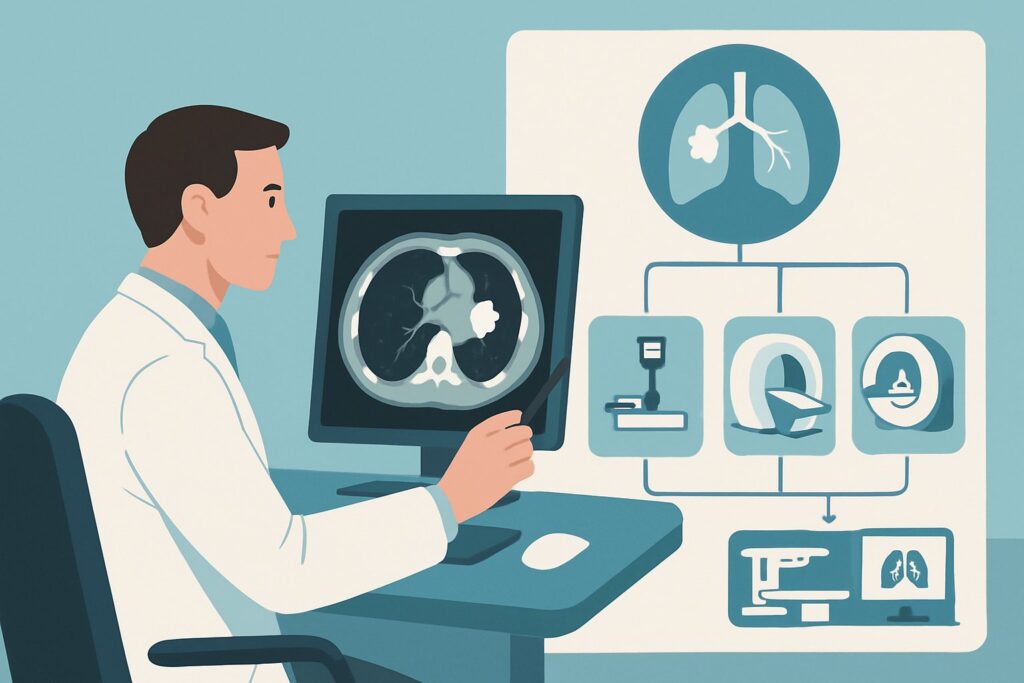 What Is the Optimal Imaging Workup for Staging Small-Cell Lung Carcinoma?