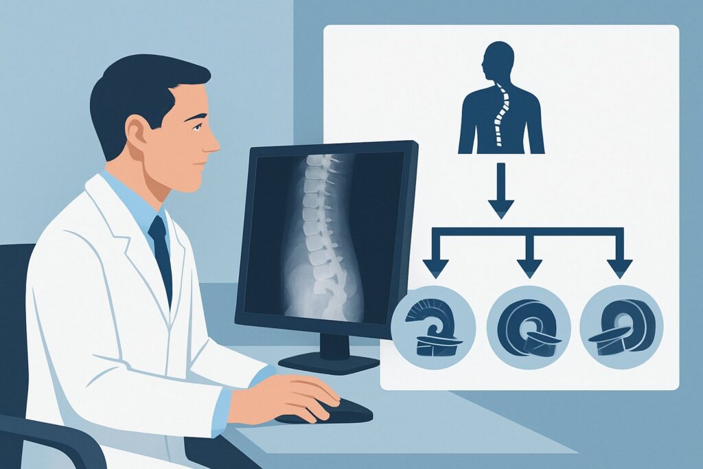 What Is the Right First Imaging Study for Adolescent Scoliosis With Risk Factors?