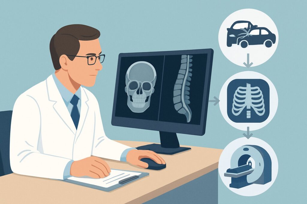 What Is the Right Initial Imaging for a Stable Adult After Major Blunt Trauma?