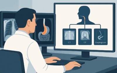 What's the Best Initial Imaging for Retrosternal Dysphagia in Immunocompetent Patients?