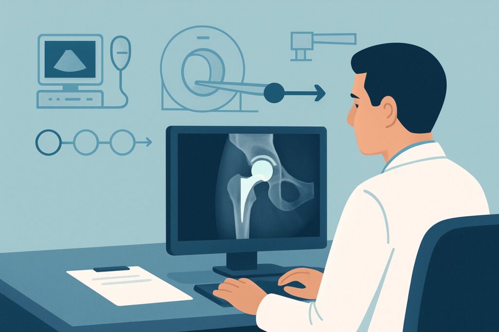Which Imaging Best Evaluates Trochanteric Pain After a Hip Arthroplasty?