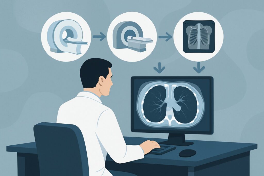 Which Imaging Study Best Assesses Tracheomalacia in Adults Pre- or Post-Treatment?