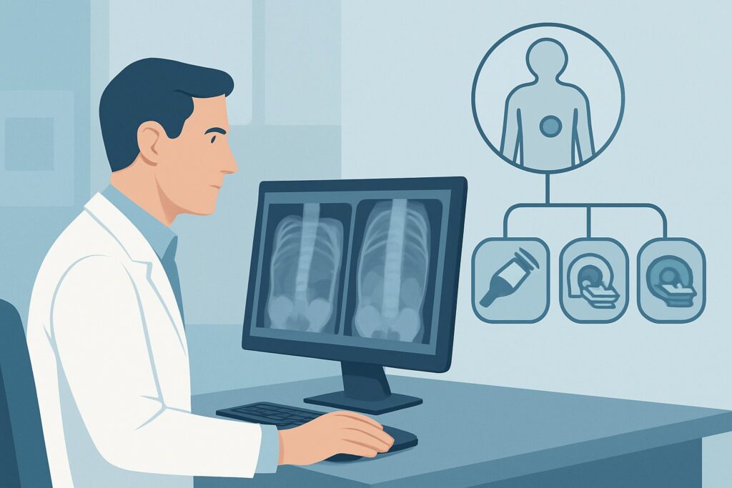 Which Imaging Study Is Best for Acute Abdominal Pain in a Neutropenic Patient?