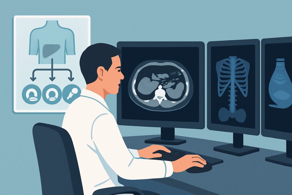 Which Imaging Study Is Best for Acute Nonlocalized Abdominal Pain?