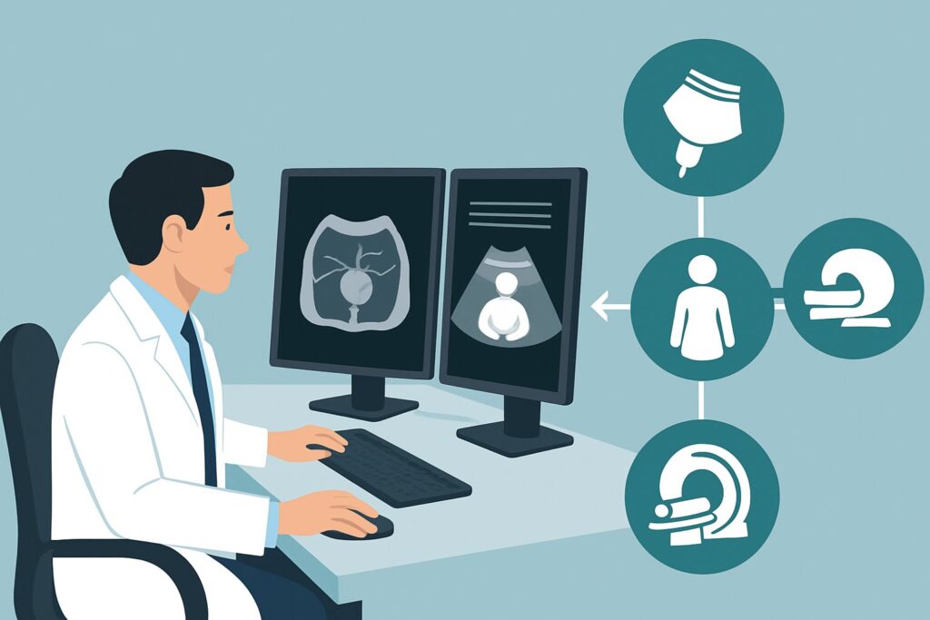 Which Imaging Study Is Best for Acute Pelvic Pain with a Positive Pregnancy Test?