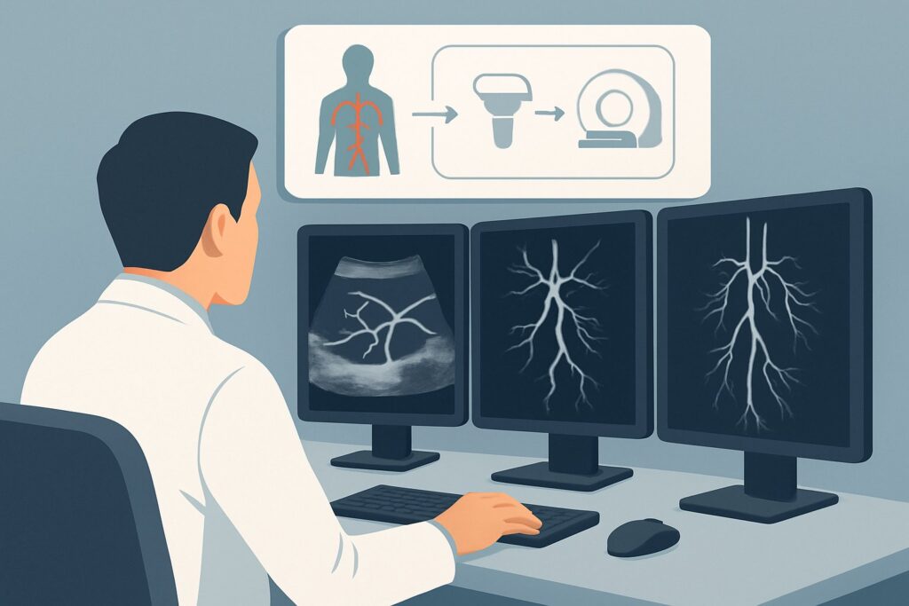 Which Imaging Study Is Best for Suspected Medium-Vessel Vasculitis (MVV)?