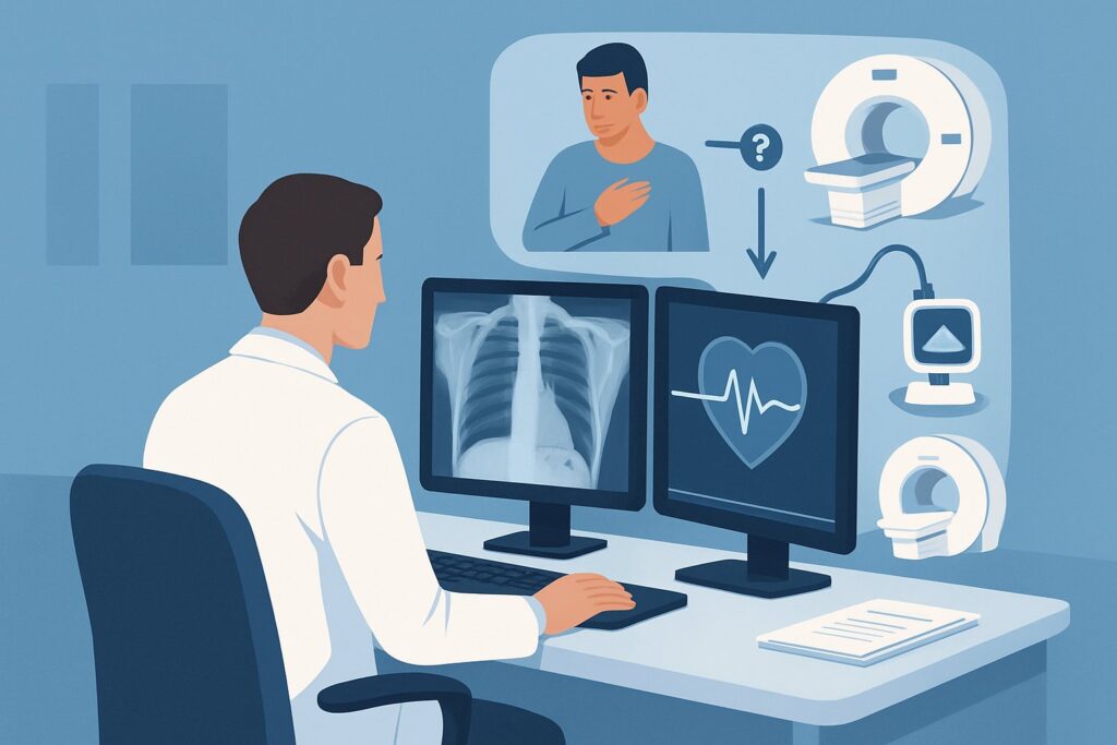 Which Imaging Study Should You Order for Dyspnea from a Suspected Arrhythmia?