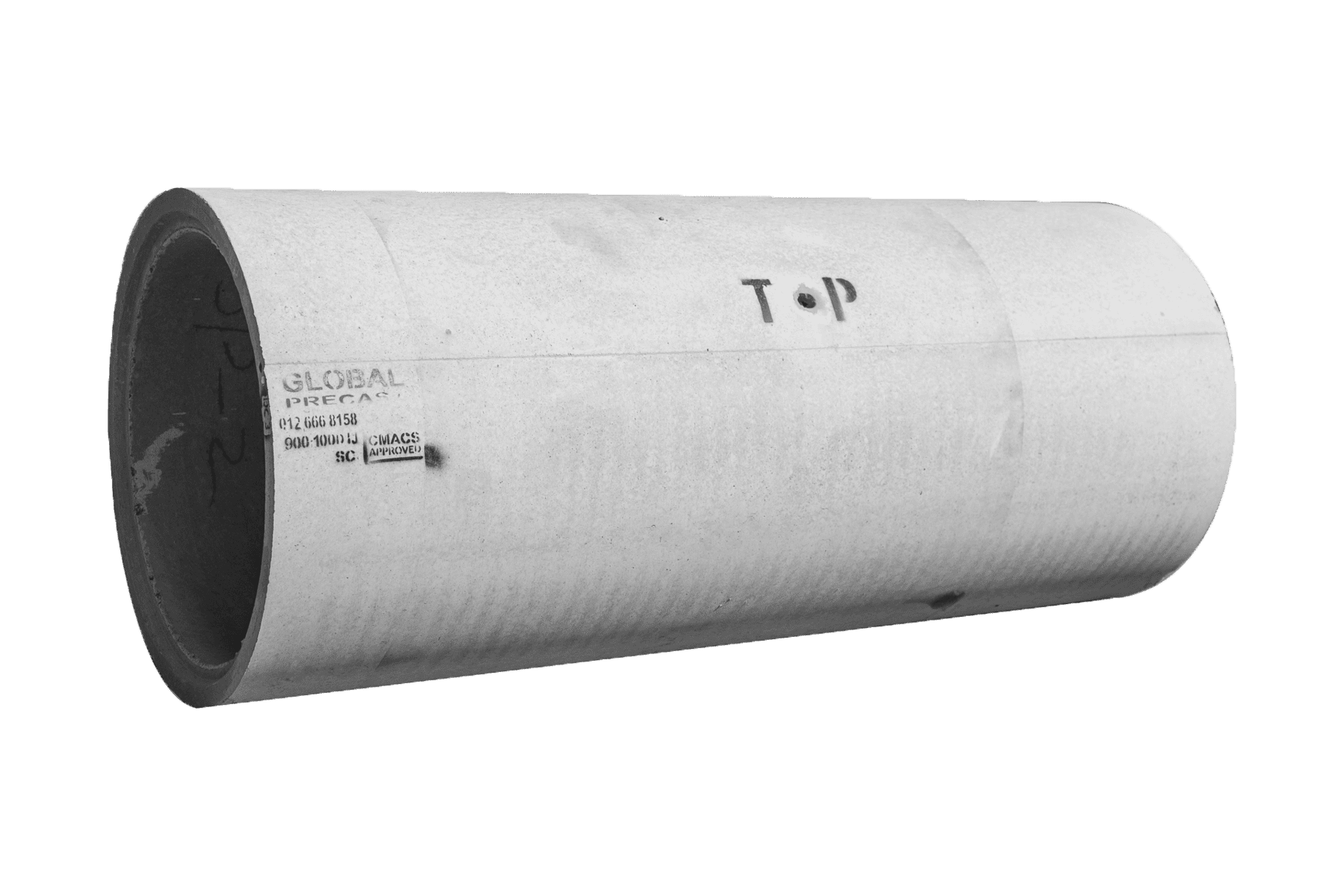 High-quality precast concrete pipe for infrastructure projects, showcasing durability and precision manufacturing by Global Precast. Ideal for drainage, sewer systems, and civil engineering applicatio.