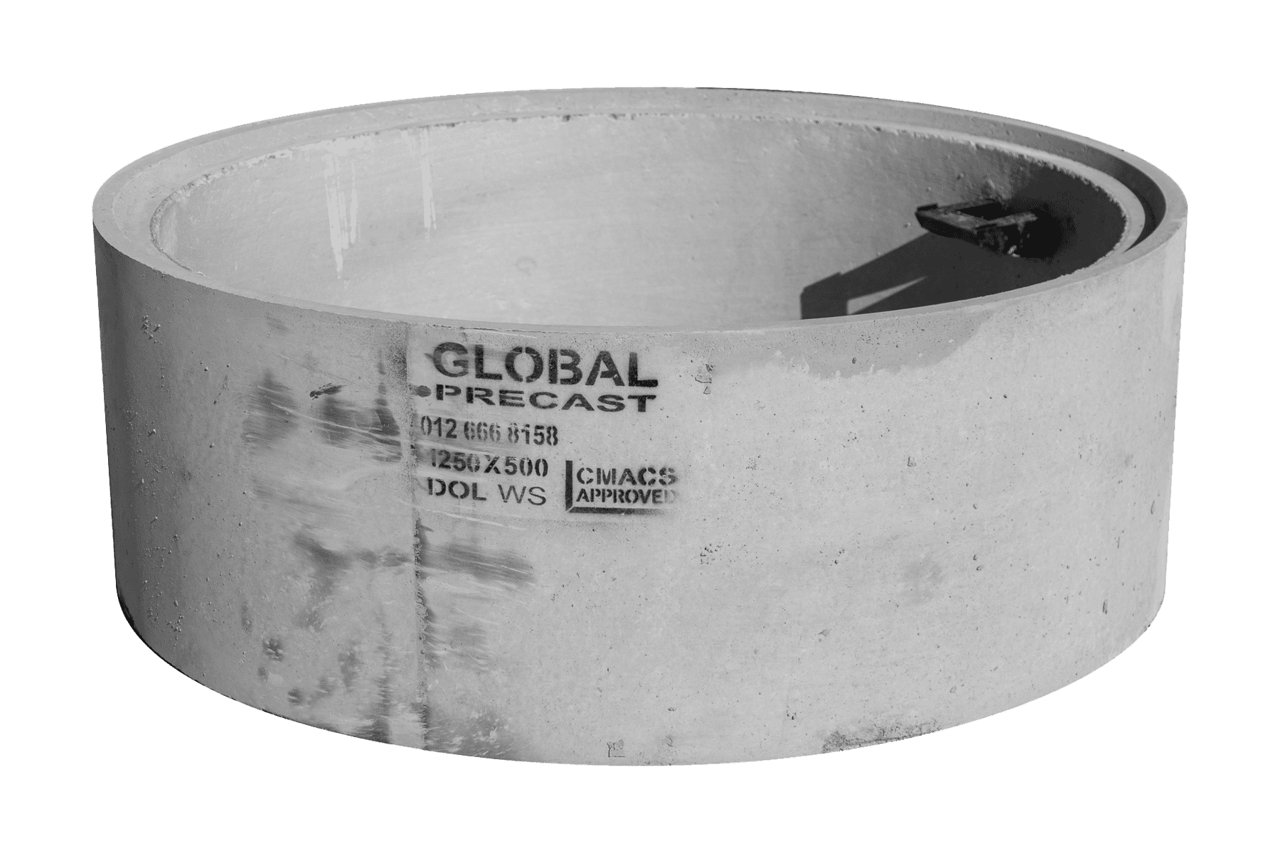 Precast concrete pipe by Global Precast, durable and suited for infrastructure projects, showing high-quality manufacturing and compliance with industry standards.