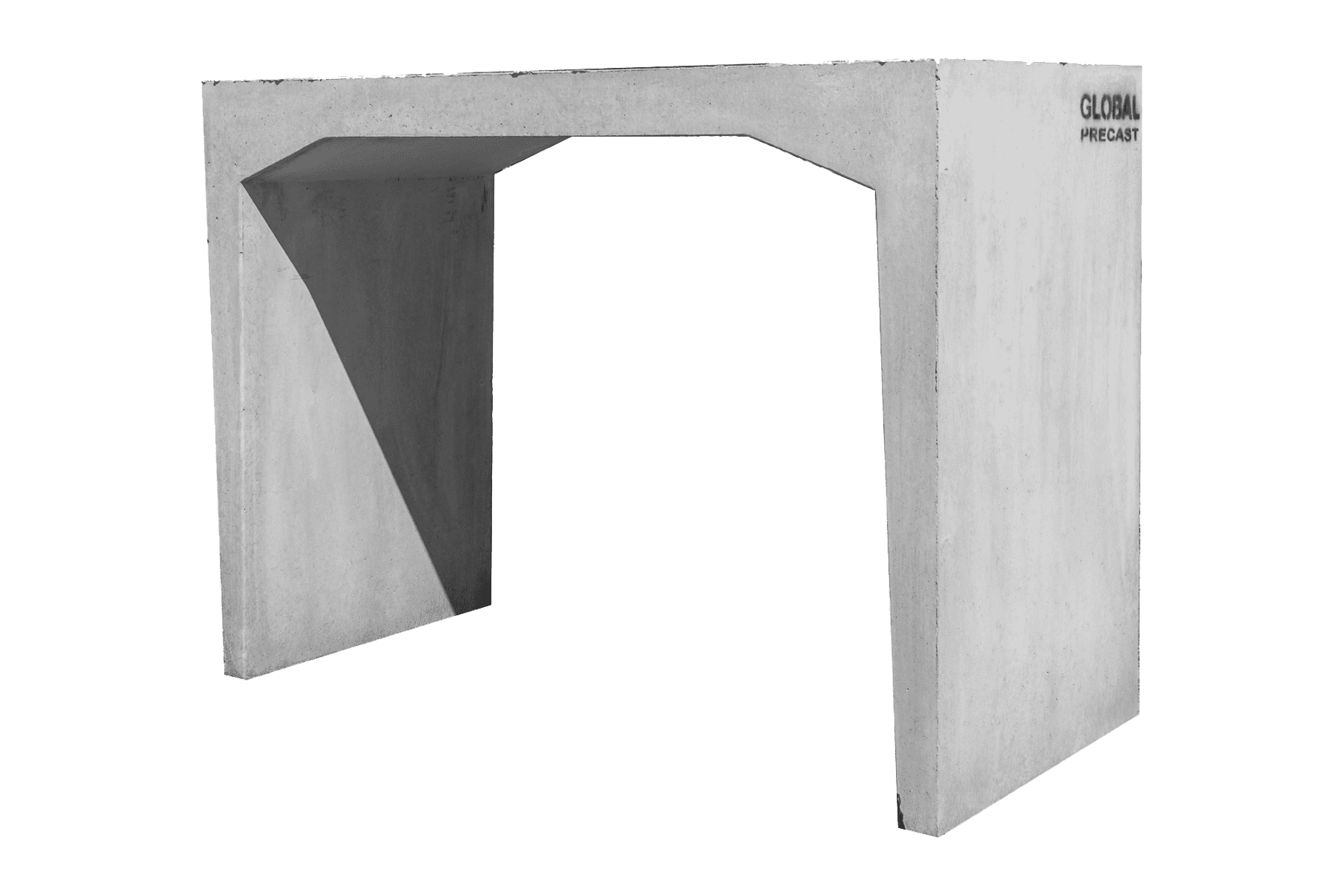 Precast concrete archway door frame from Global Precast, showcasing durable, high-quality precast concrete construction for infrastructure and building projects.
