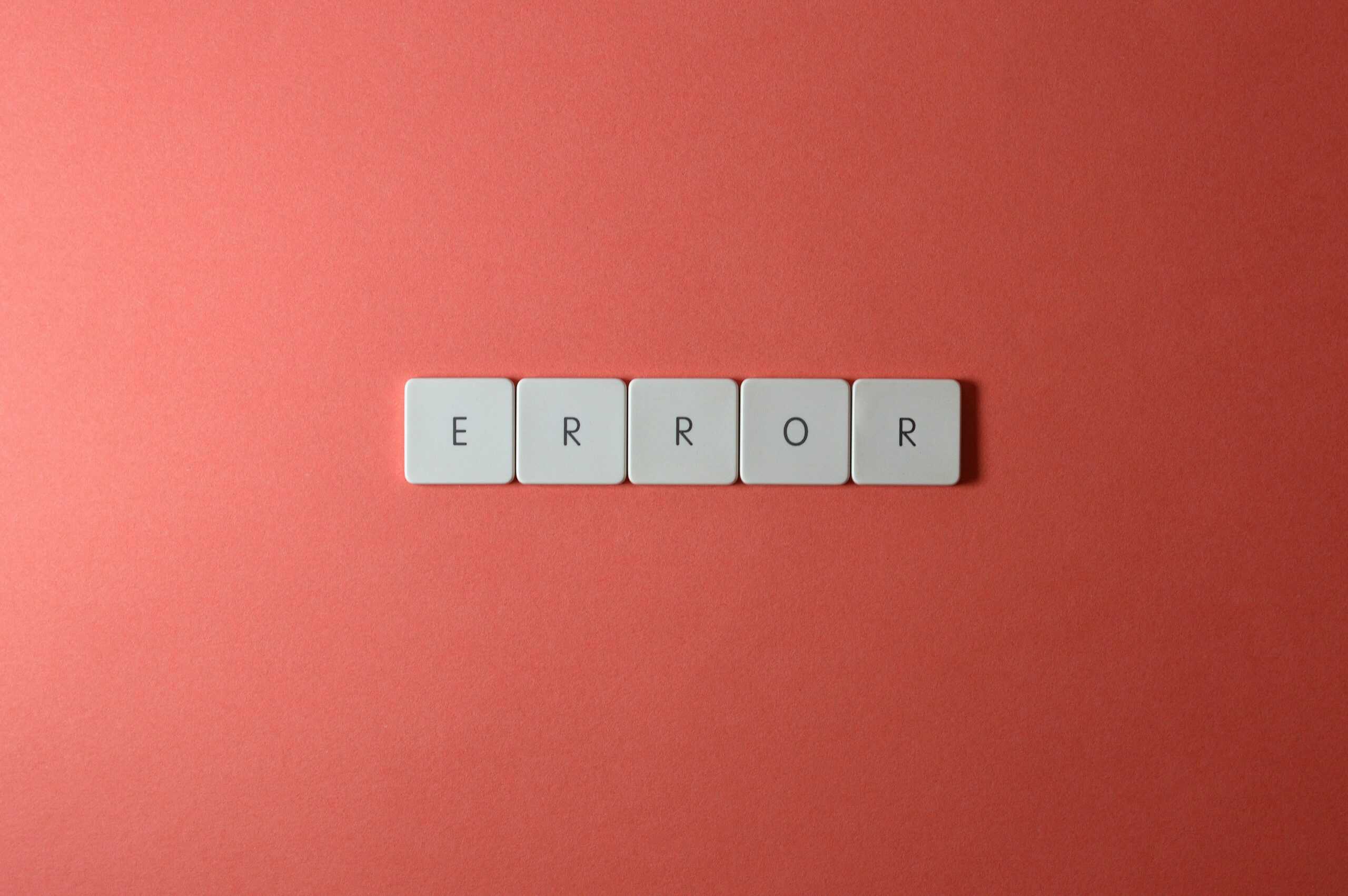 404 made of scrabble blocks
