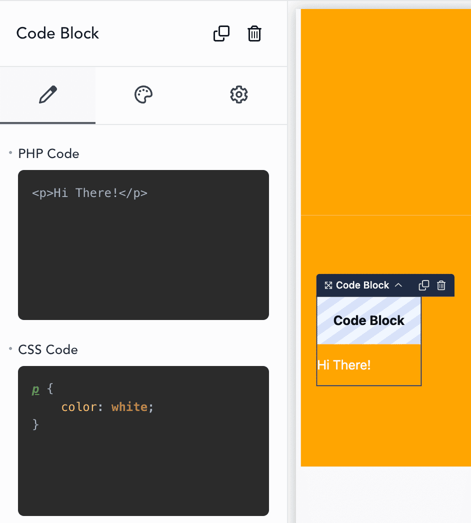 Custom Code block in Breakdance Builder