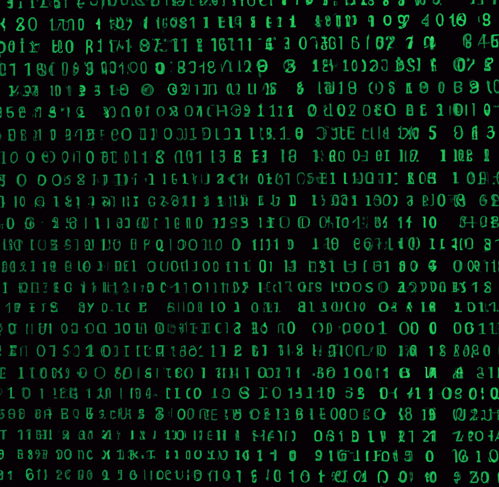 matrix code as digital art pixel picture
