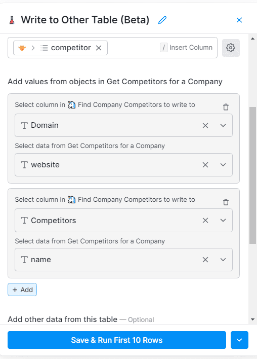 add values from objects