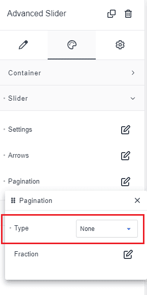 breakdance slider pagination