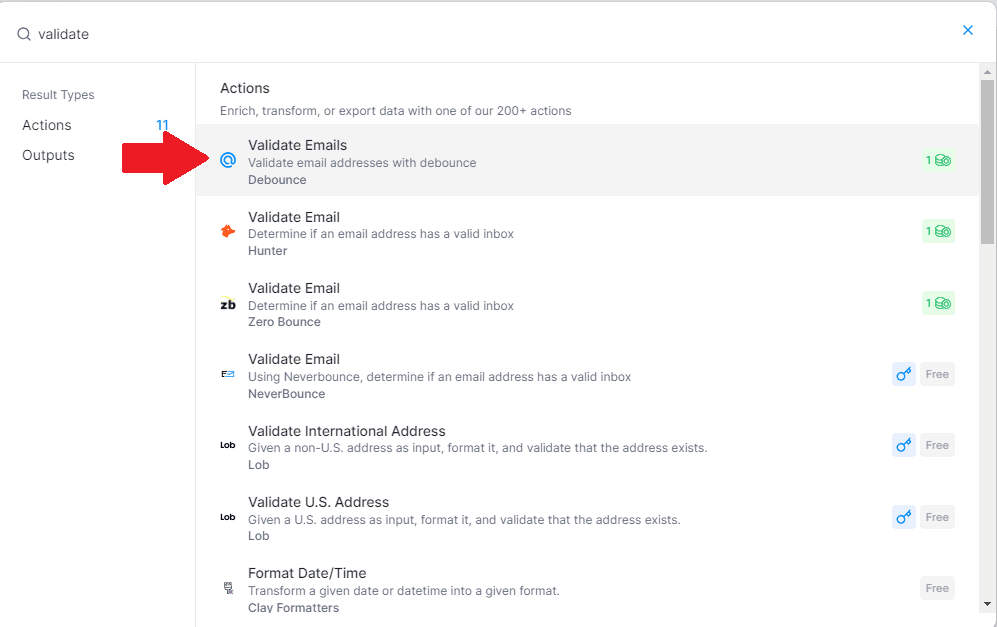 validate email using Debounce