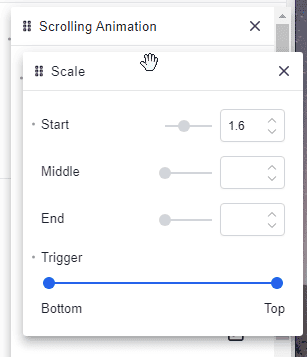 Breakdance scrolling animation