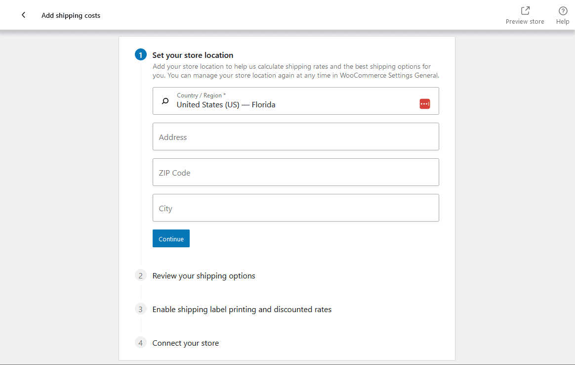 add shipping details WooCommerce