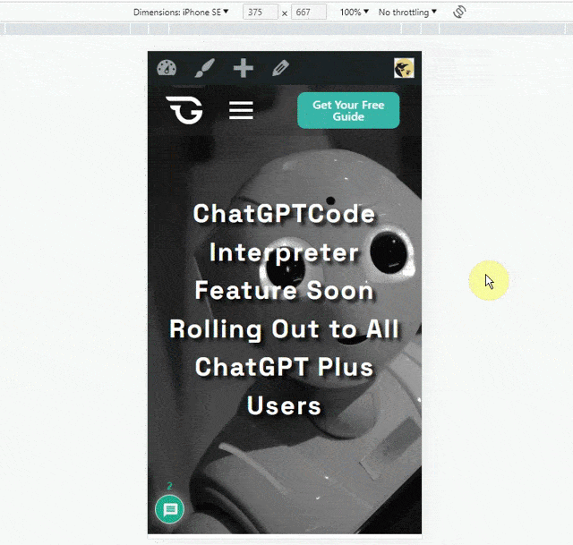 Breakdance blog post template responsive