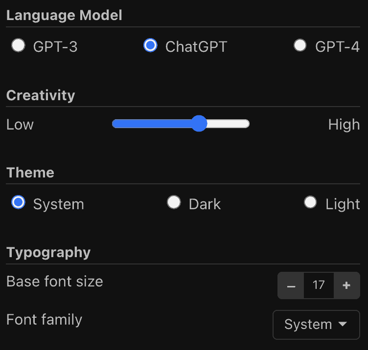 Lex.page language options