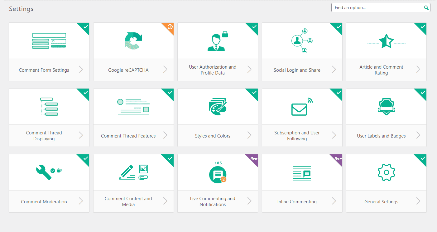 wpdiscuz settings