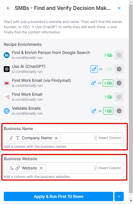 find decision makers and contact information using Clay