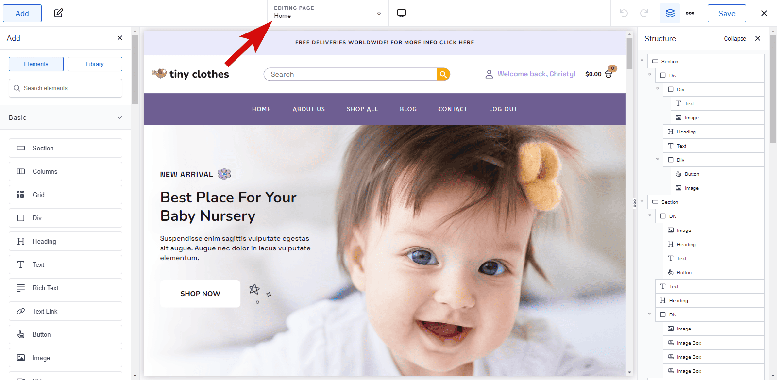 create custom logout pages 