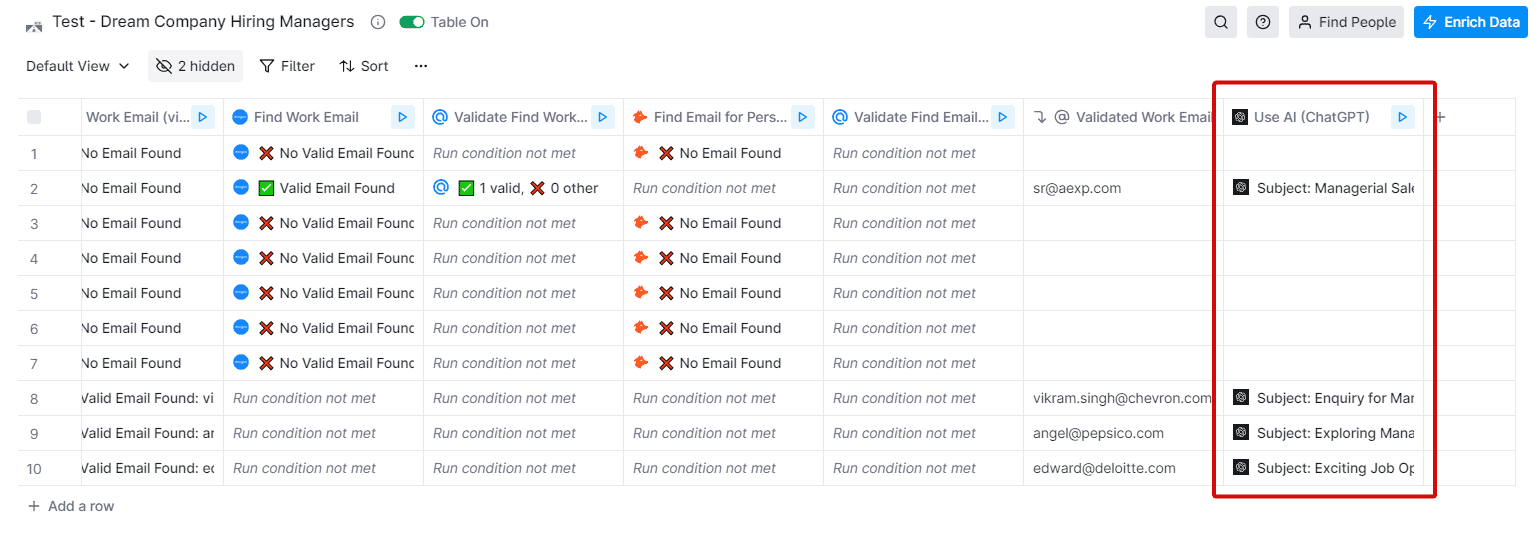 craft cold email using chatGPT