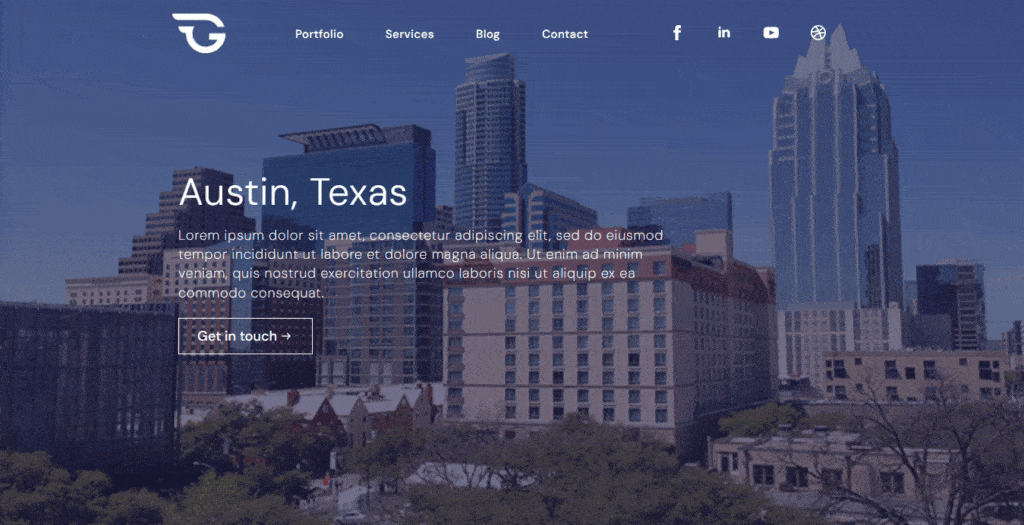create service and locations template on Breakdance