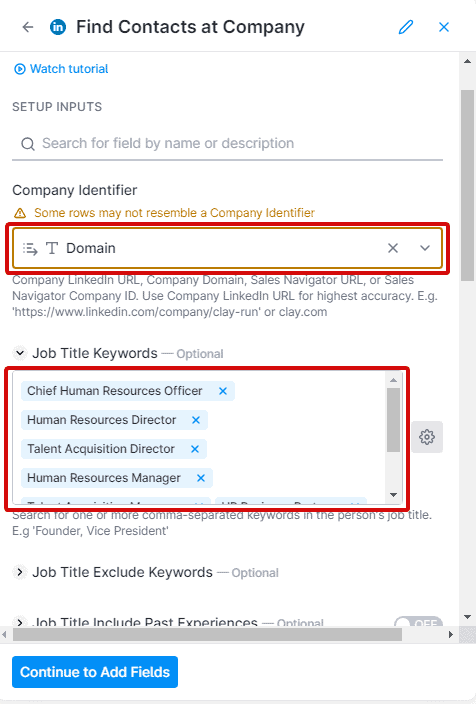 enrichment tool to find company domain