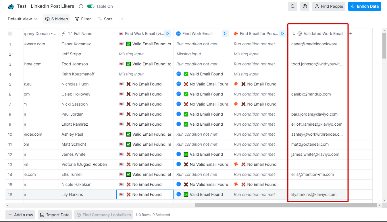 find work email using Clay