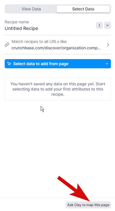 ask Clay to map page