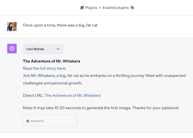 Stories ChatGPT plugin
