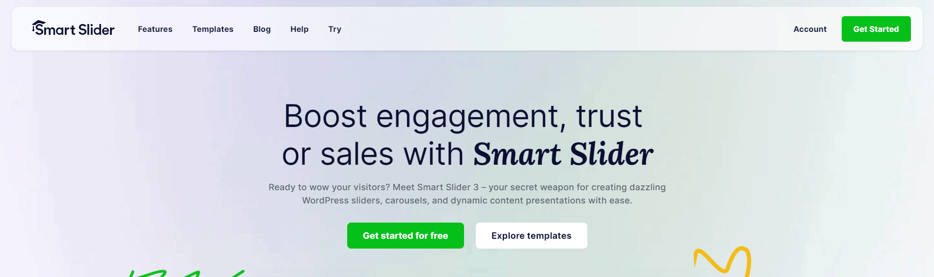 Smart Slider 3.0 Landing Page
