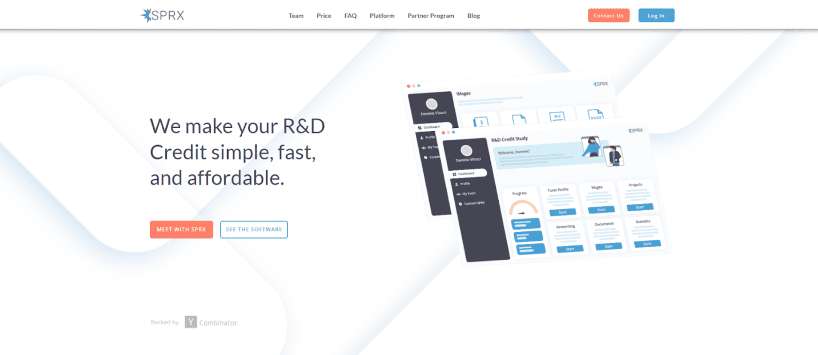 SPRX Landing Page