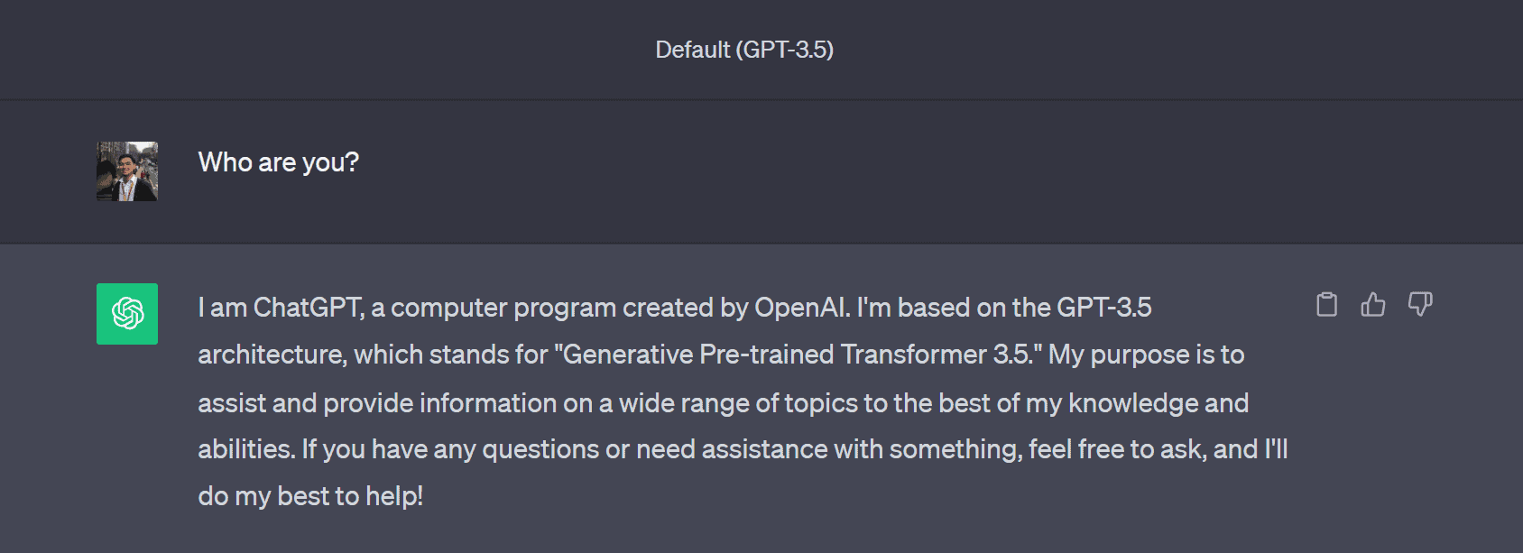 Who is ChatGPT?