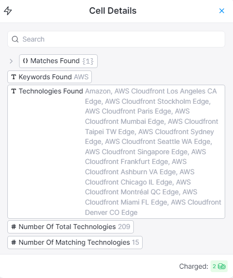 find tech stack of companies usng Clay