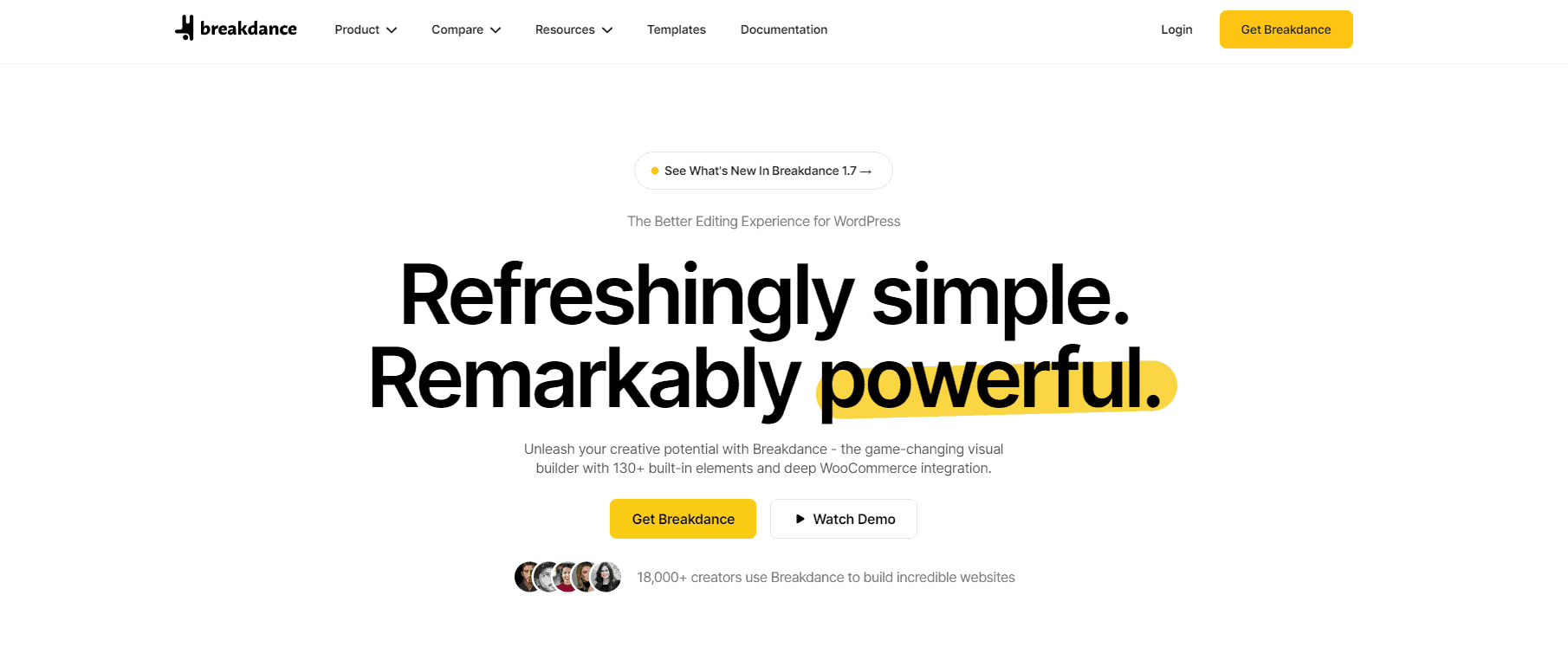 Breakdance Builder Landing Page
