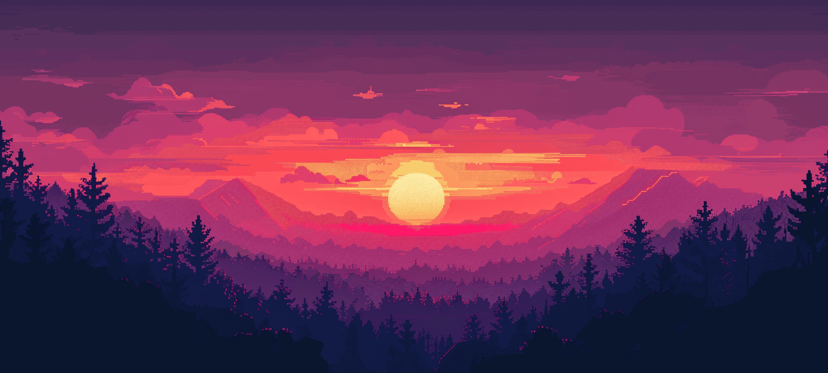 sunset, made with Midjourney