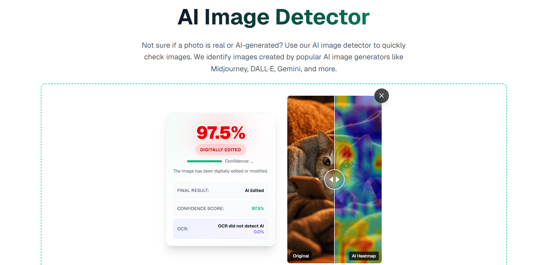 ImageDetector.com Landing Page
