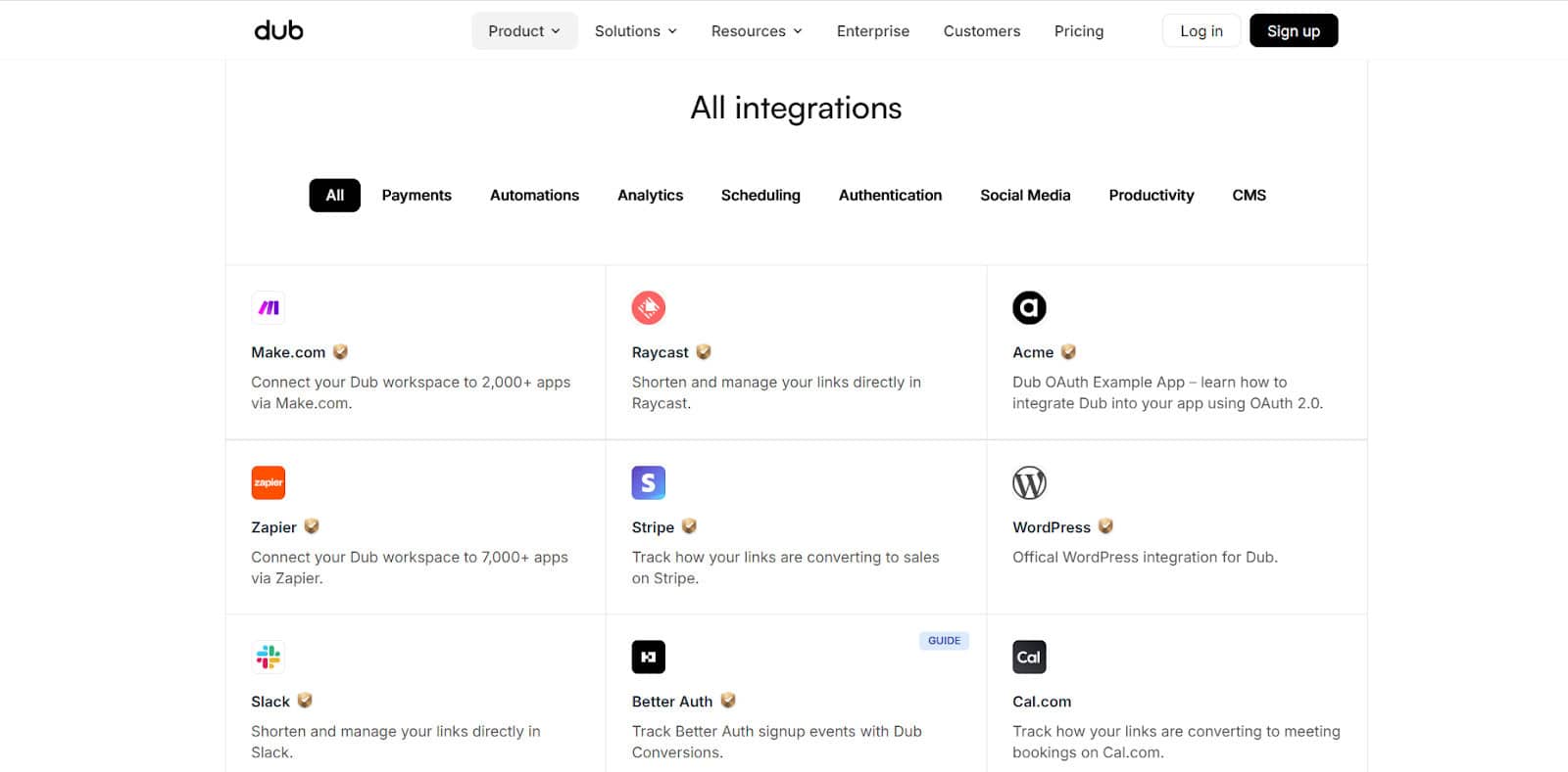 Dub.co Integrations