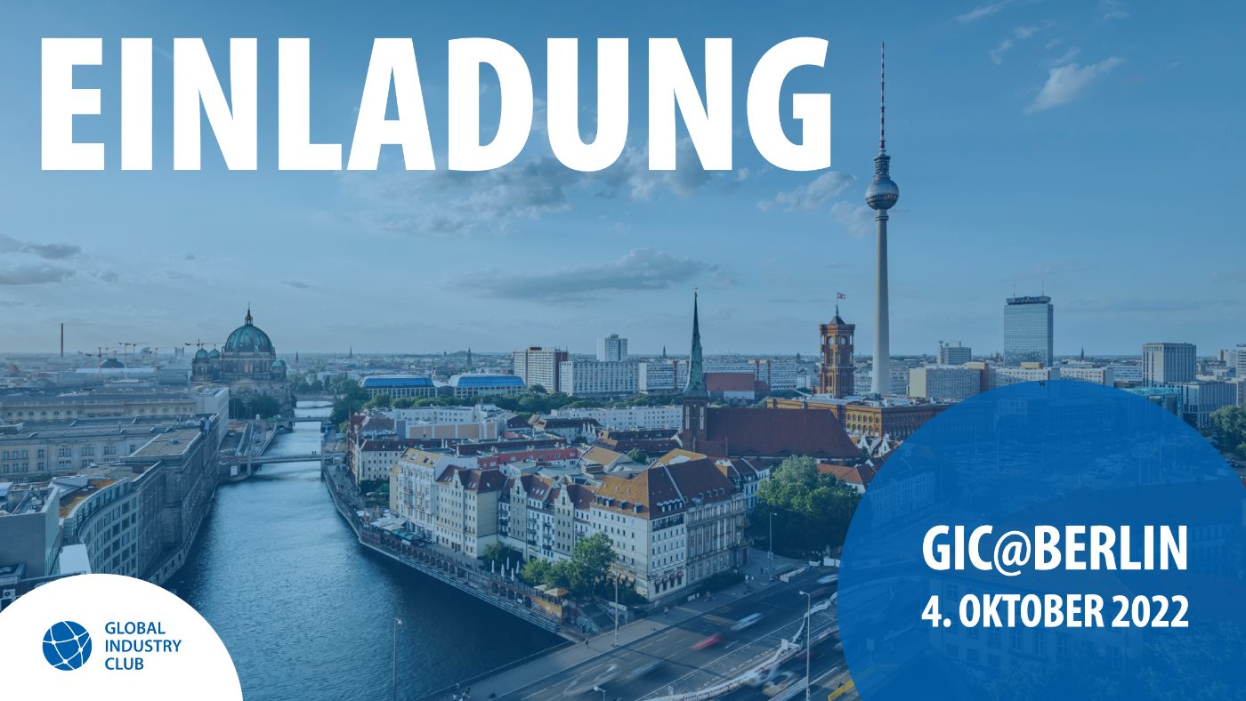 Titelseite der Einladung zum Event GIC@Berlin 2022
