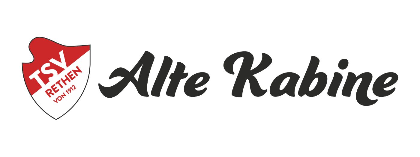 Schild "Alte Kabine" mit TSV-Wappen im Querformat 80x30 cm