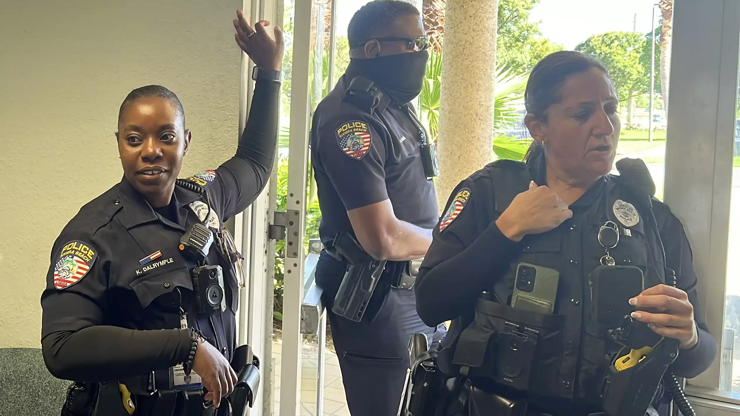 Riviera Beach Police Department responding to disturbance call at Palm Beach County Community Services Department GCNN Good Citizen News Network goodcitizennewsnetwork.com News That's Not Fake