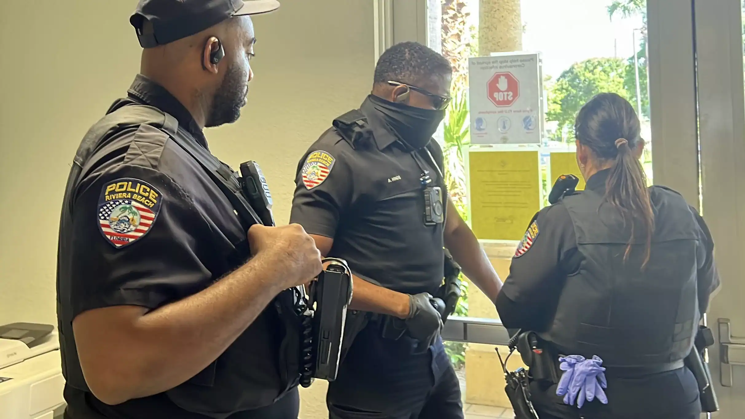 Riviera Beach Police Department responding to disturbance call at Palm Beach County Community Services Department GCNN Good Citizen News Network goodcitizennewsnetwork.com News That's Not Fake