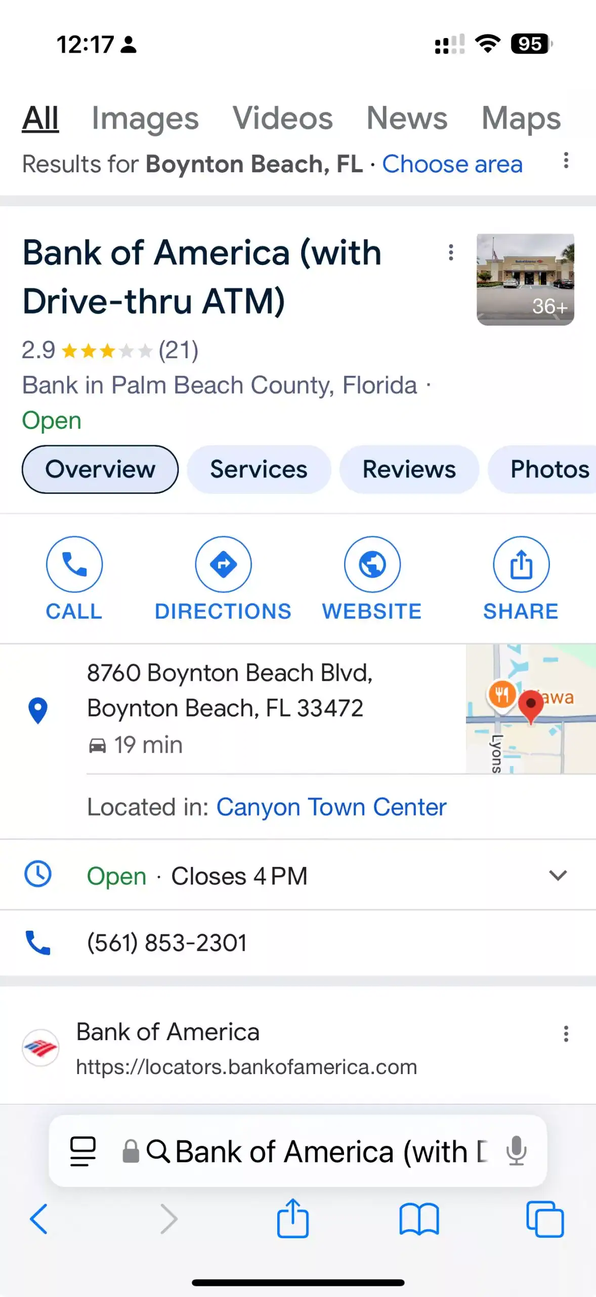 Google My Business profile for Bank of America Canyon Town Center Branch GCNN Good Citizen News Network goodcitizennewsnetwork.com News