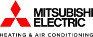 The image shows the Mitsubishi Motors logo with three red diamonds and the company name in black text to the right.