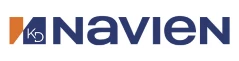 Navien logo featuring a blue and orange design with the letters "KD" in a square, followed by the word "NAVIEN" in bold blue text.