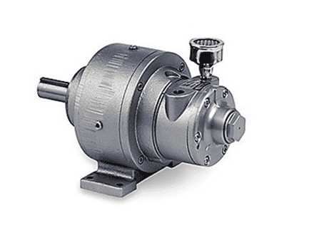 Industrial electric motor used in manufacturing equipment and machinery.