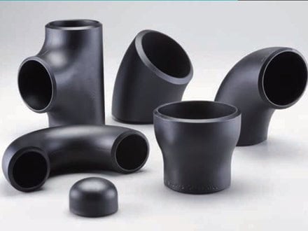 Black pipe fittings for oilfield and industrial applications.
